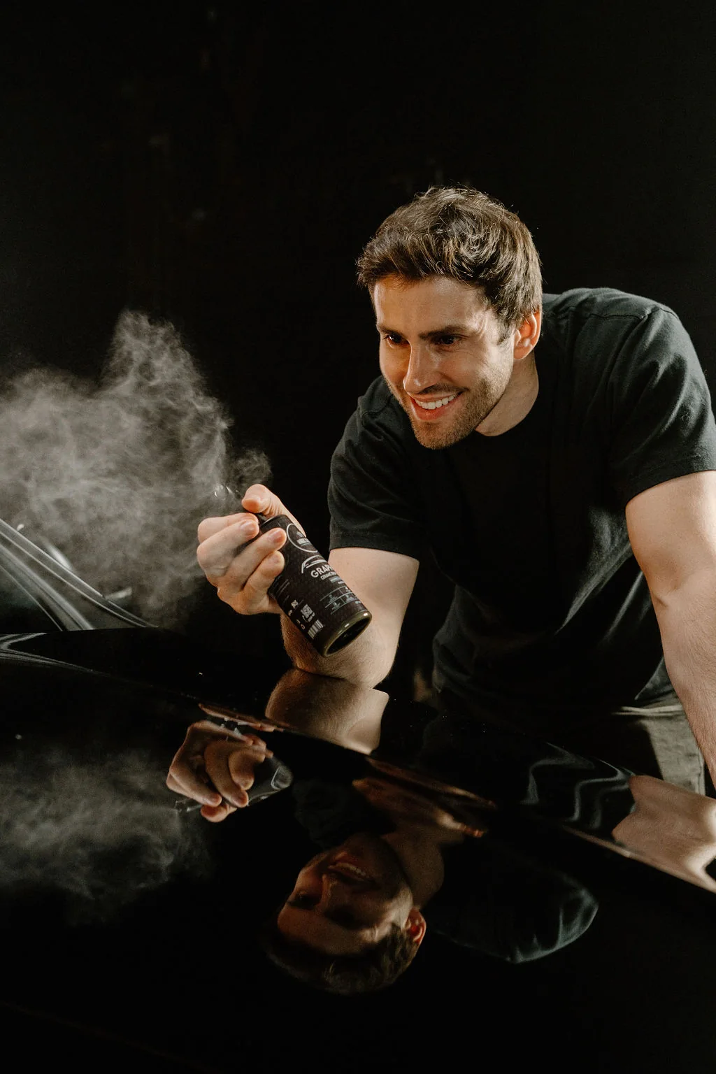 Testing a Magic Shield spray on a car
